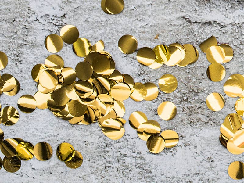 Confetti Circles, Gold, 15g