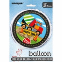 Construction Party Round Foil Balloon 18 Inch