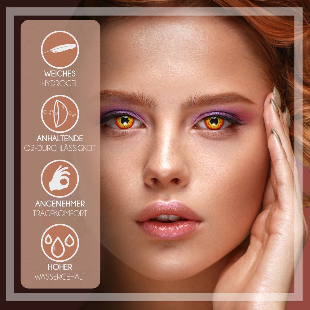 Contact Lenses Hellfire (1 Pair) – 1 Day Use