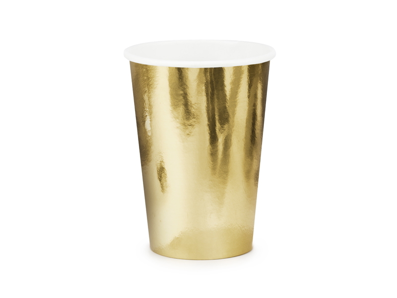 Cups, Gold, 220ml (1 pkt / 6 pc.)