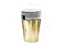 Cups, Gold, 220ml (1 pkt / 6 pc.)