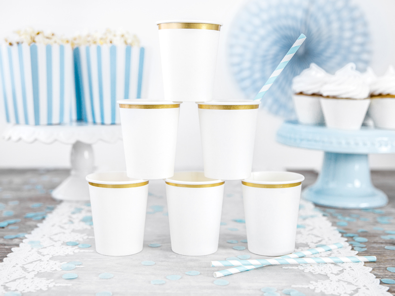 Cups, White, 260 ml (1 pkt / 6 pc.)