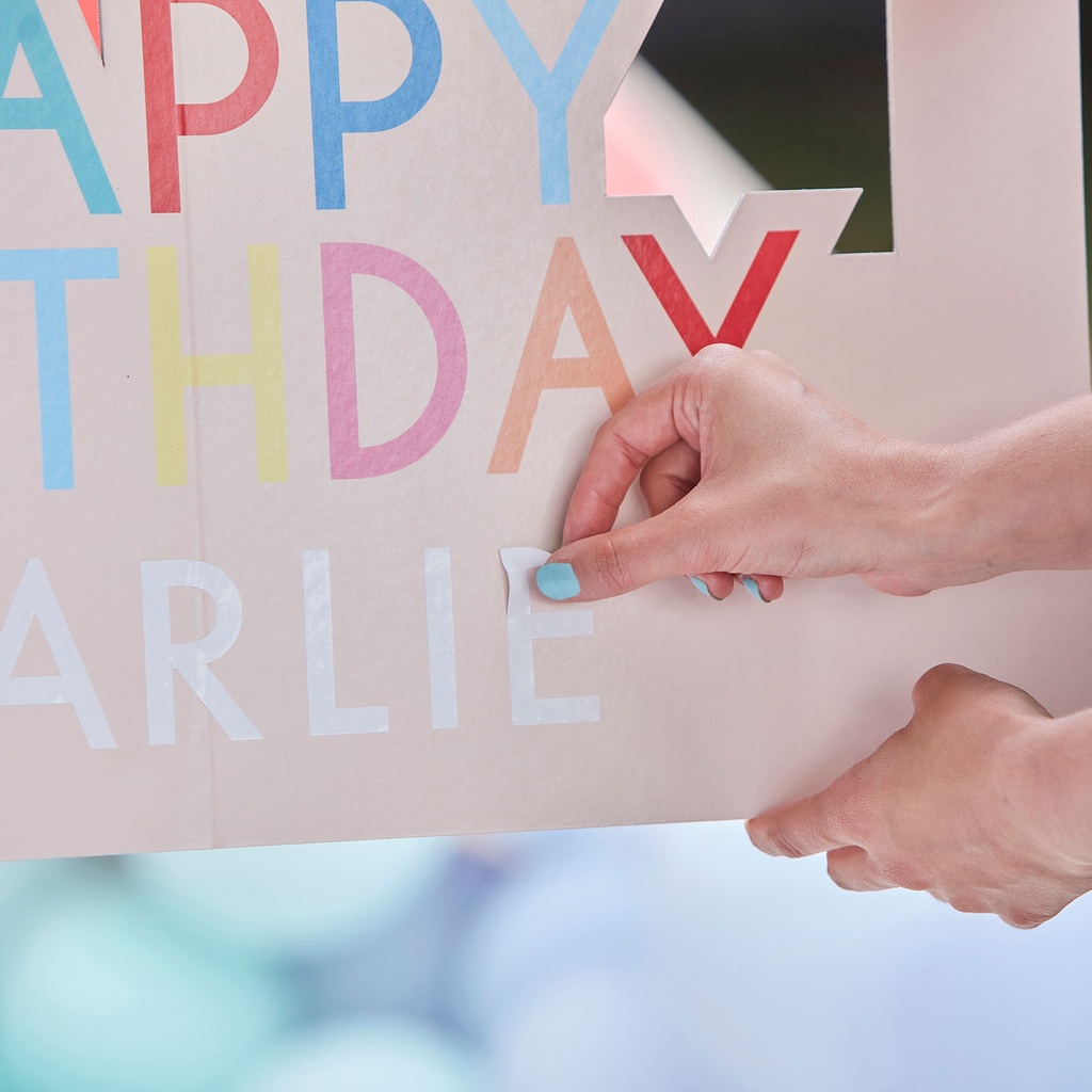 Customisable Photo Booth Frame with Balloons – 72cm x 60cm
