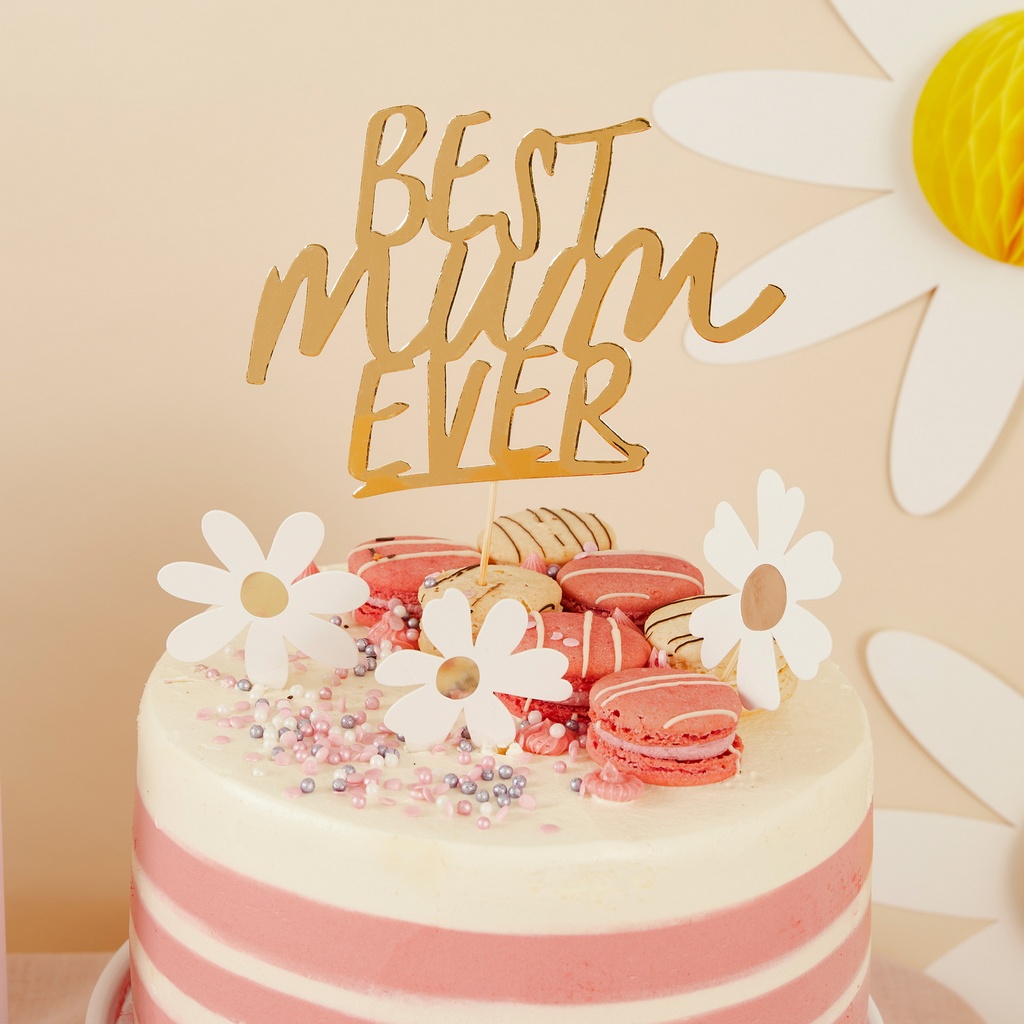 Daisy Best Mum Ever Cake Topper Set