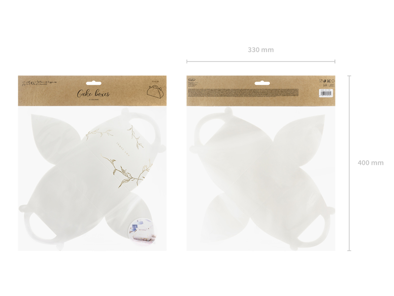Decorative Cake Boxes – Branches Gold – (1pkt / 10pc)