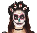 Diadem Headband With Four Skuls