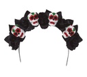Diadem Headband With Four Skuls