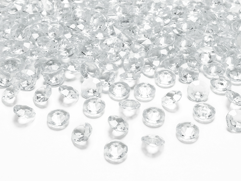 Diamond Confetti, Colourless, 12mm (1 pkt / 100 pc.)