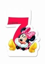 Disney Minnie Mouse Birthday Numeral Candles No 7 – 1pk
