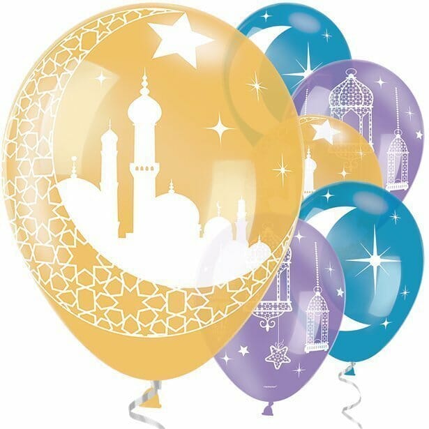 Eid 11″ (27.9cm) Latex Balloons – 6pk