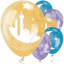 Eid 11″ (27.9cm) Latex Balloons – 6pk