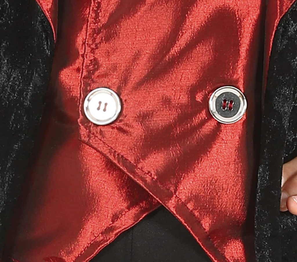 Elegant Red & Black Vampire Boy – Age 5 to 6 Years