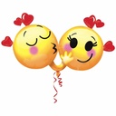 Emoji In Love Super Shape Balloon – 91cm x 53cm