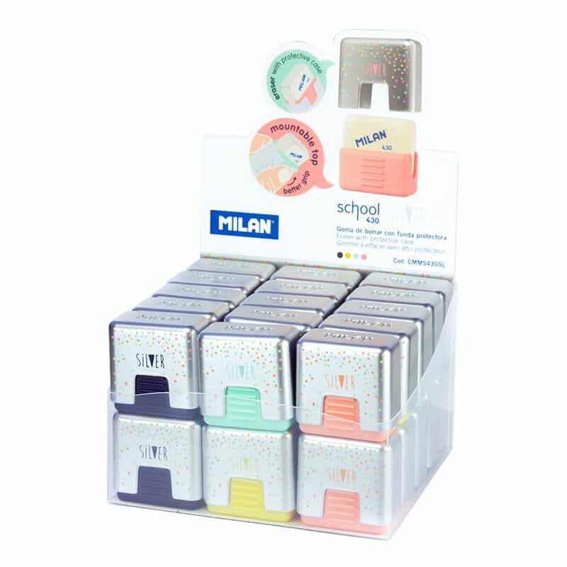 Eraser School 430 Silver
