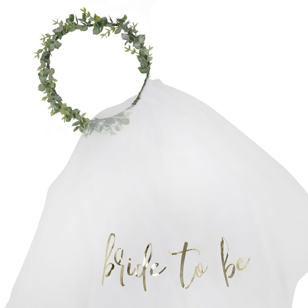 Eucalyptus Bride To Be Hen Party Veil