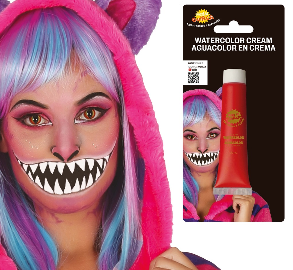 Face & Body Painting (Water Based MakeUp) Tube 20ml – Red