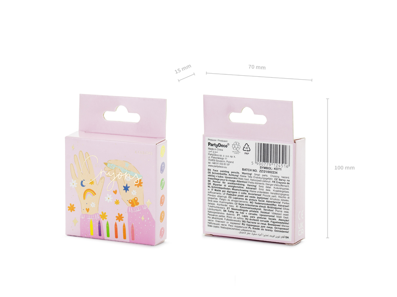 Face Paint Crayons (1pkt / 6pc)
