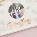 Floral Team Bride Hen Party Guest Book Frame – 32cm x 44cm