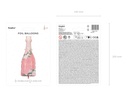 Foil Balloon Bottle Bride To Be, 49.5×108.5cm