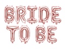 Foil Balloon Bride To Be, 340x35cm, Rose Gold