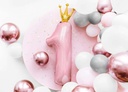 Foil Balloon Number ”1”, 37x100cm, Light Pink