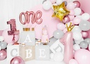 Foil Balloon Number ”1”, 37x100cm, Light Pink