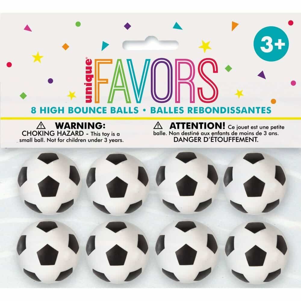 Football Bouncy Balls Party Favor Pack – 8pk