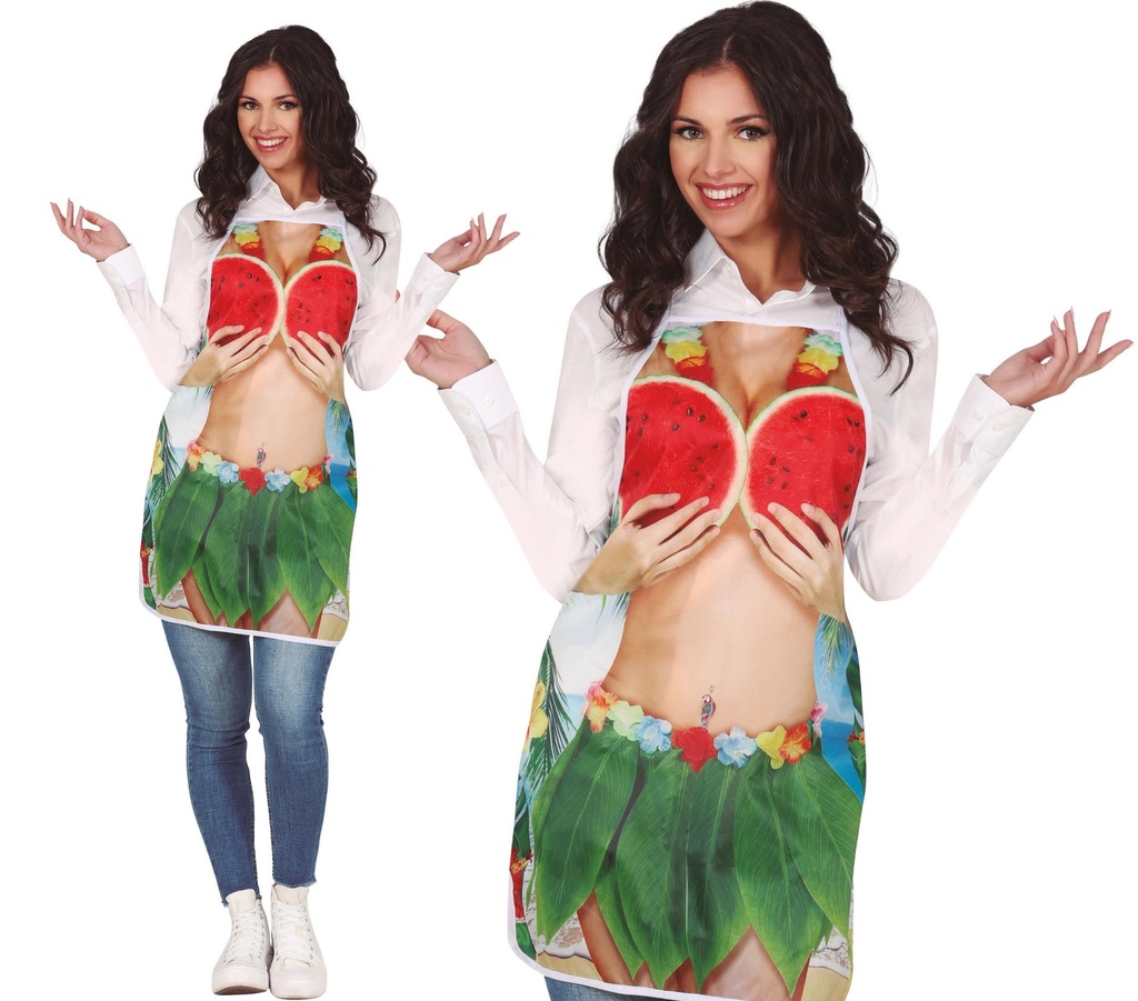 Funny Hawaiian Women Apron – Adult One Size