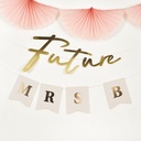 Future Mrs Personalised Banner x2 2M & x3 Sticker Sheets