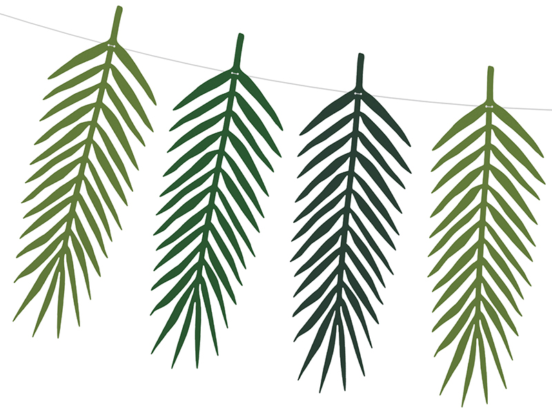 Garland Aloha – Tropical Leaves, 1.25M
