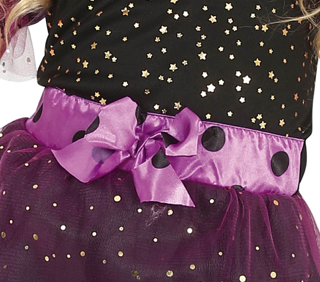 Glittery Purple Witch Girl – Age 3 to 4 Years