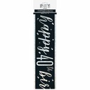 Glitz Black & Silver Foil Banner Happy 40th Birthday – 9 Feet