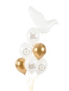 God Bless Latex Balloon 30cm Pastel Pure White (Assorted Design) – 1pc