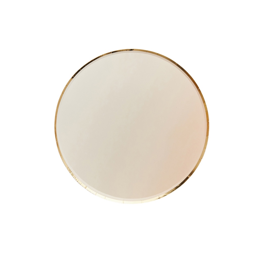 Gold & Peach Ombre Paper Plates 8pk