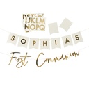 Gold Communion Personalised Banner 2M
