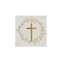 Gold Cross Paper Napkins 16 pcs
