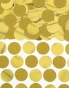 Gold Glitter Foil Circle Confetti – 63g