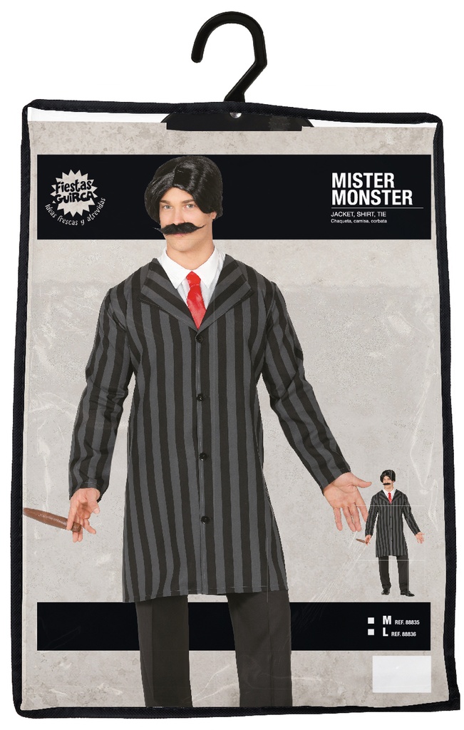 Gomez Addams Costume – Adult Size Medium (48-50)