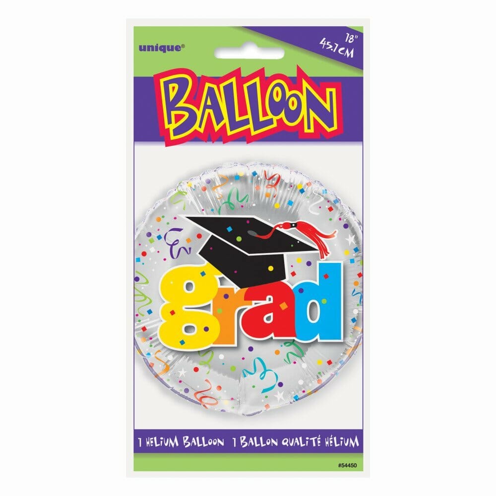 Graduation Round Foil Balloon 18 Inch