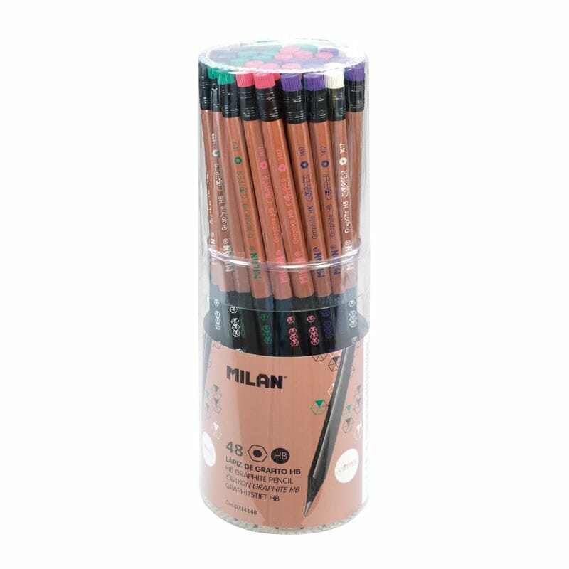 Graphite Pencils W.Eraser Copper