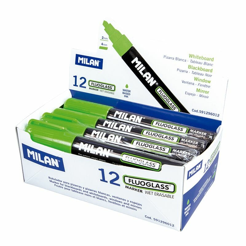 Green Fluoglass Chisel Tip Marker 2-4mm
