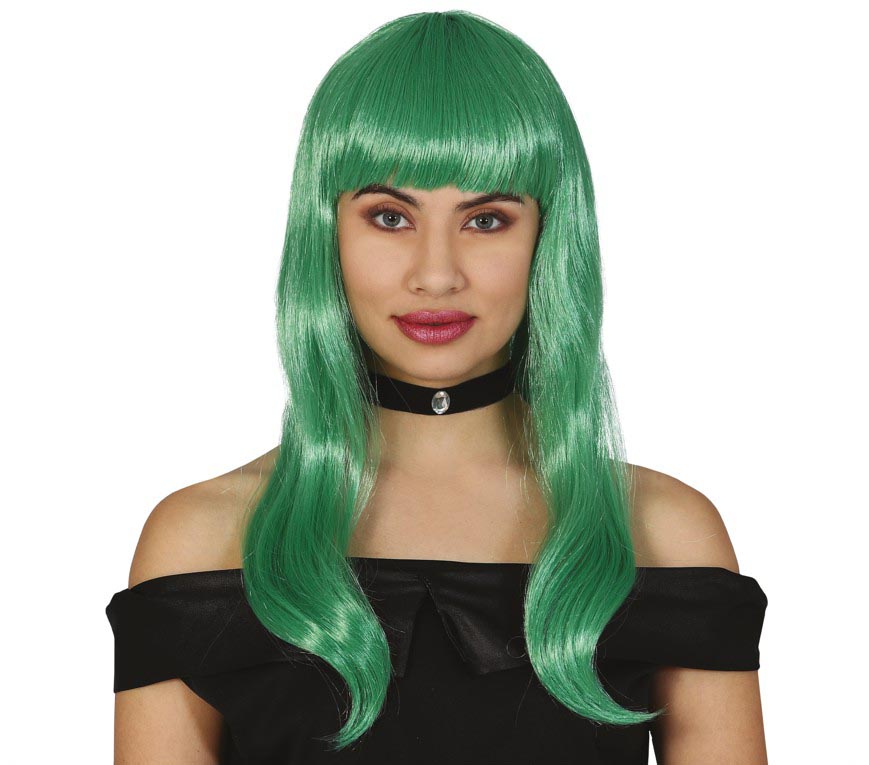 Green Long Wavy Wig – Adult One Size