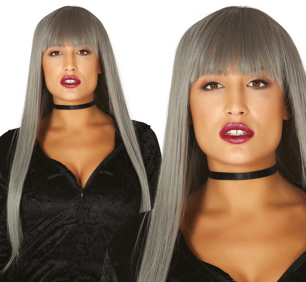 Grey Long Wig – Adult One Size