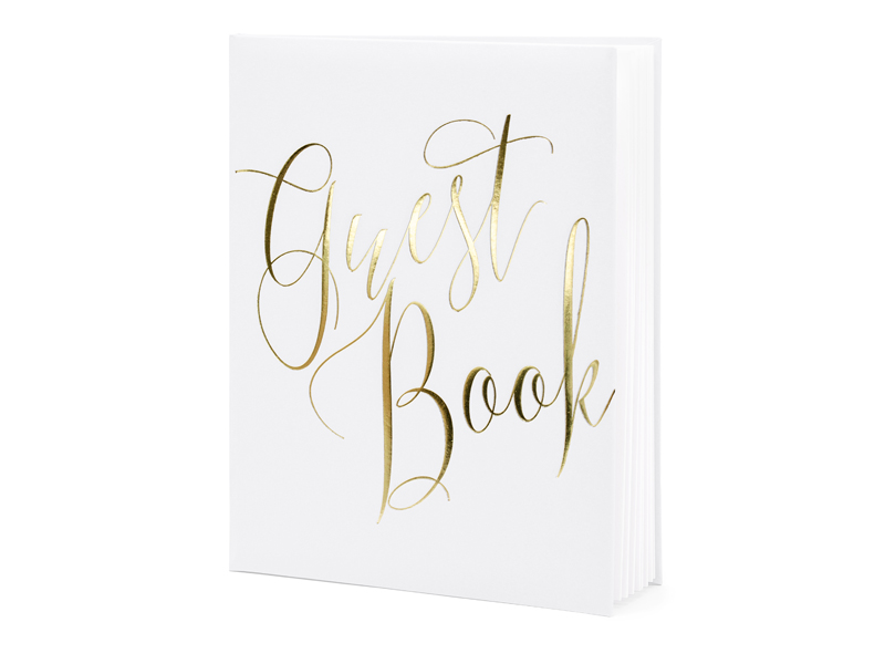 Guest Book, 20×24.5cm, White, 22 Pages