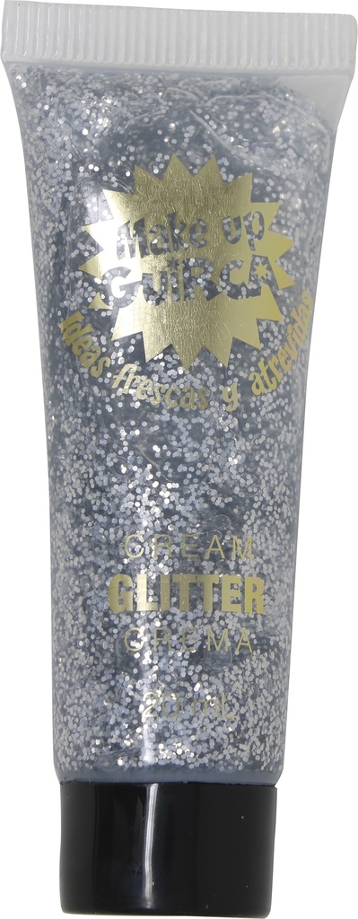 Guirca Glitter Cream Make-Up Tube 20ml – Silver