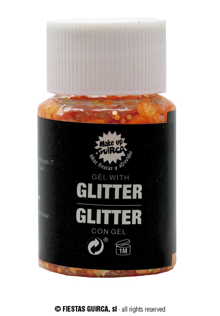 Guirca Glitter Gel Pot 20g – Orange