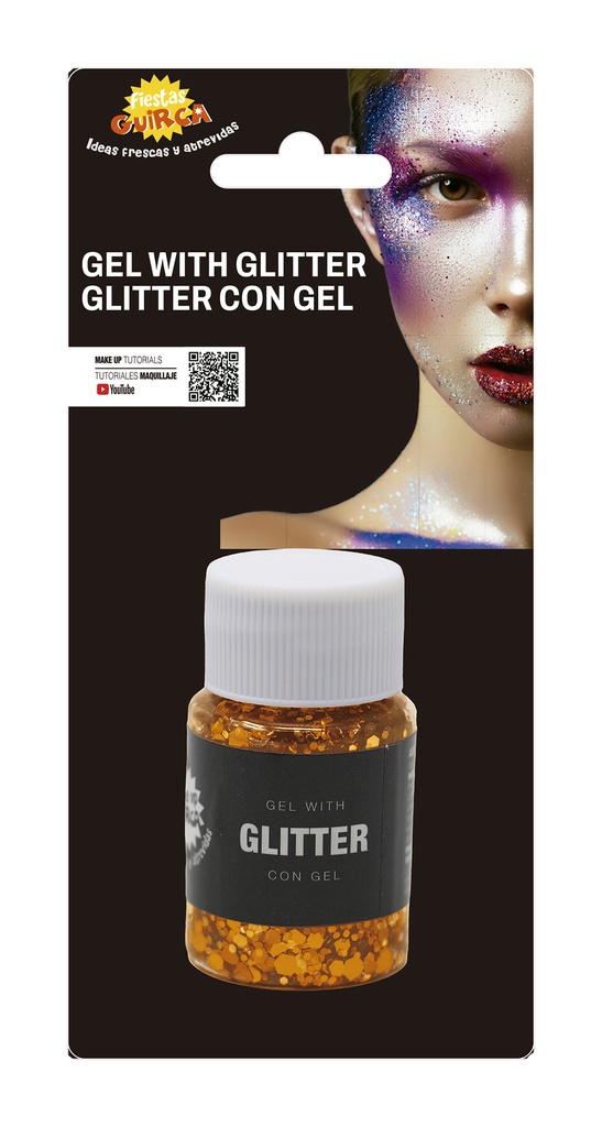 Guirca Glitter Gel Pot 20g – Orange