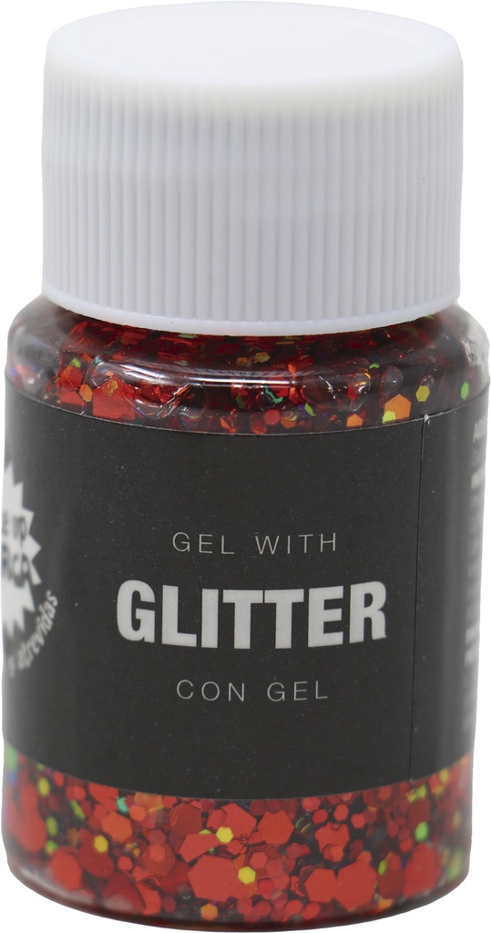 Guirca Glitter Gel Pot 20g – Red