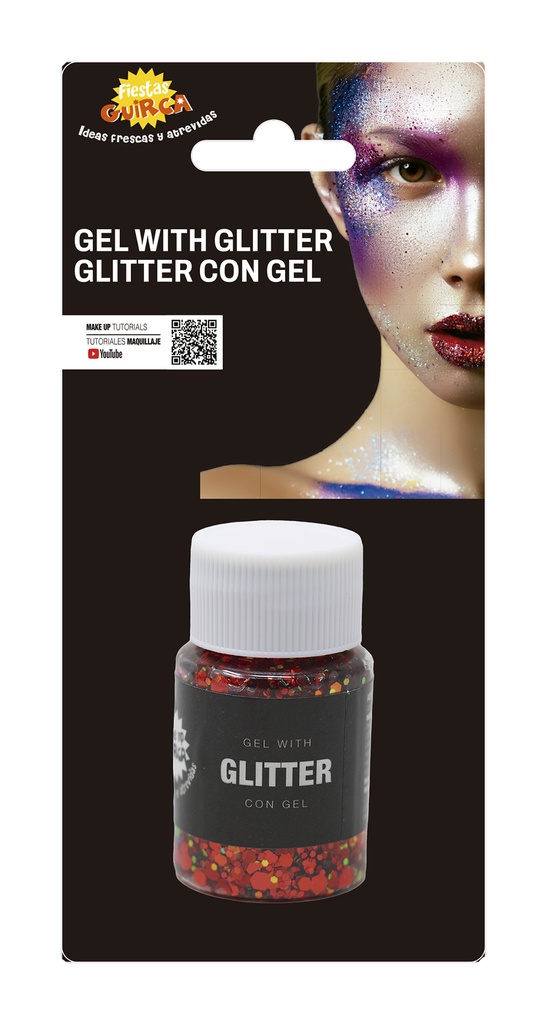 Guirca Glitter Gel Pot 20g – Red
