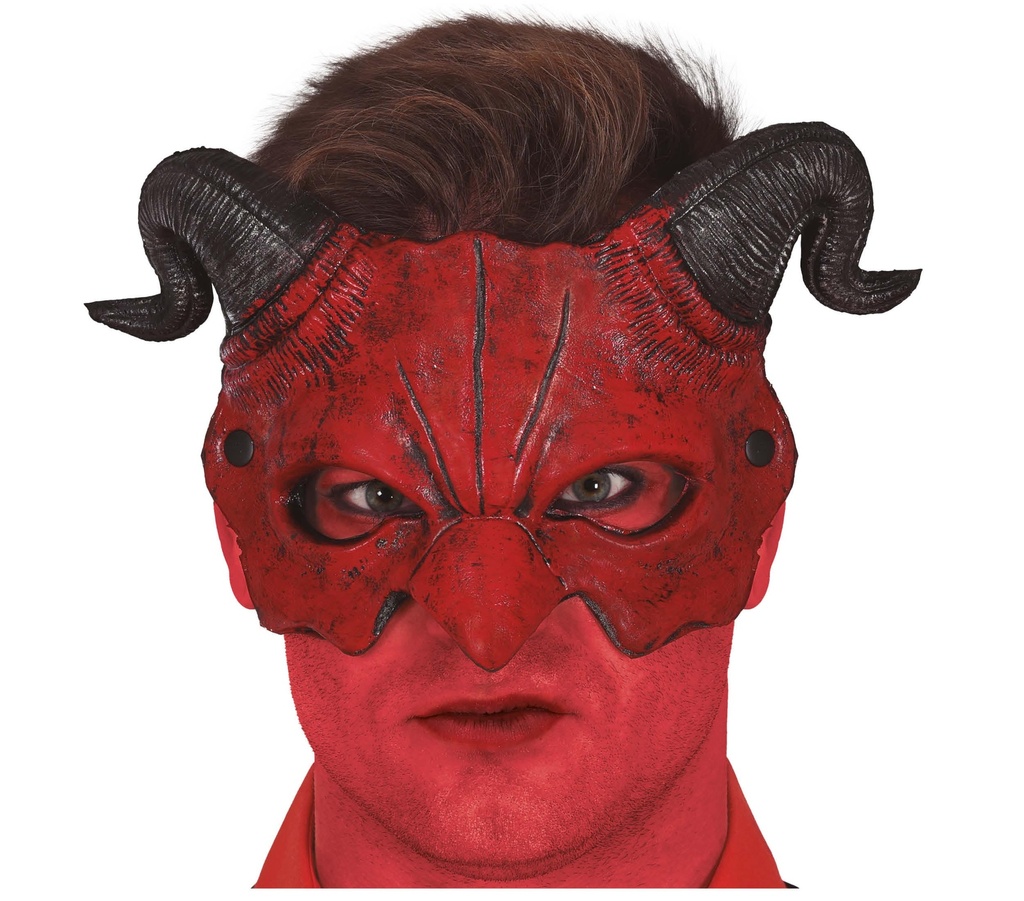 Half Mask Demon – Adult One Size